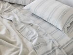 FA24_CloudBrushedOrganicFlannel_SheetSet_Queen_CamelTonalStripe_A_2205