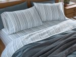 FA24_CloudBrushedOrganicFlannel_SheetSet_Queen_CamelTonalStripe_A_2205